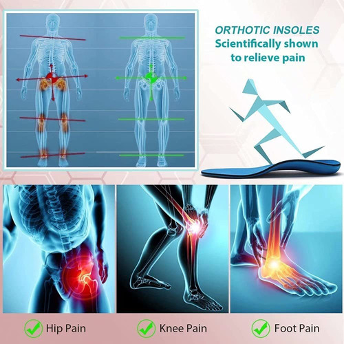 fascitis plantar rodilla y dolor de espalda diseño para hombres y mujeres Plantillas ortopédicas para dolor de talón 