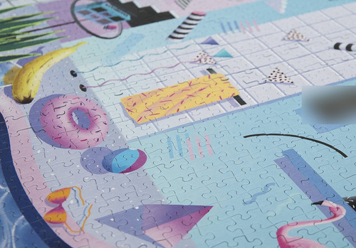 Puzzle Cloudberries Junto A La Piscina, 1000 Piezas, Diseño