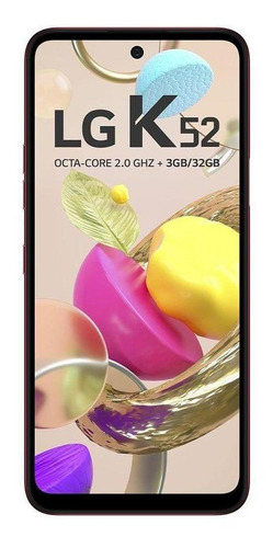 Smartphone LG K52 64gb 13mp Tela 6,6 Vermelho Novo Com Nf