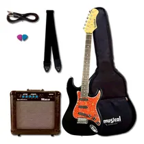 Comprar Guitarra Waldman St-111t Bk C Amp, Cb, Corr, 02 Palh Std!