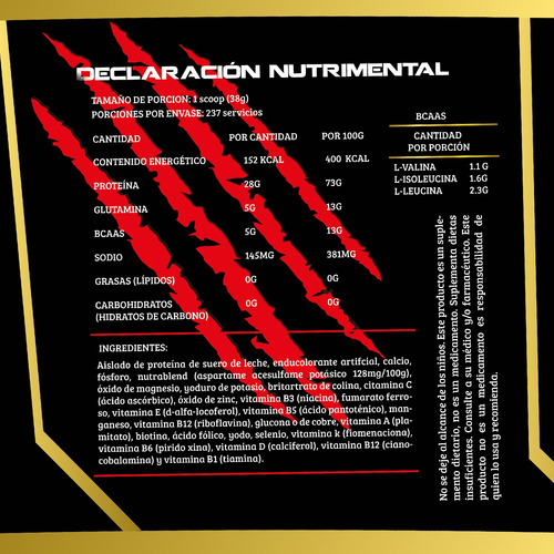 Proteína Whey Hidrolizada Isolate Fox 9kg Varios Sabores Natural