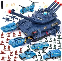 Comprar Tanques Militares De 137 Cm Para Niños, 6 Vehículos Con Luce