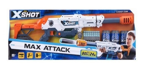 Pistola X-shot Max Attack Alcance 17mts Clip Blaster Envios