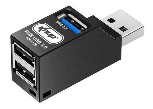 Imagem 1 de 3 de Hub Usb 3 Portas Mistas Usb 3.0 Usb 2.0 Knup Kp-t129