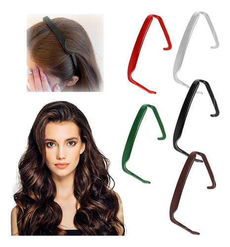 Bnb Diademas Cuadradas Para Hombres Y Mujeres, 5 Pcs Aro