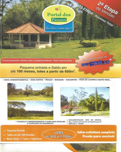 Imagem 4 de 4 de Terreno Em Condominio Venda , Portal Pássaros -sorocaba/sp - Tc02698 - 33949328