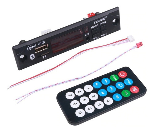 Imagem 4 de 5 de Placa Decodificadora 12v Mp3/ Aux/ Bluetooth