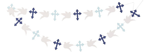 Lingana First Communion Baptism Decorations - Dove And Cross