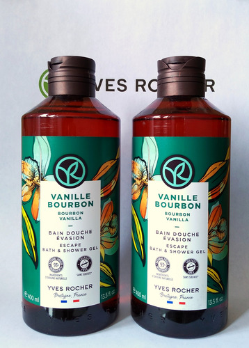Maxi Gel De Ducha Yves Rocher Vainilla Bourbon *2piezas