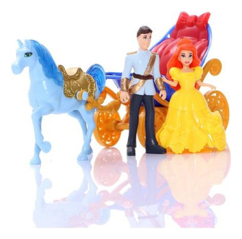 Princesa Muñeca Con Carruaje Caballo Principe Niña