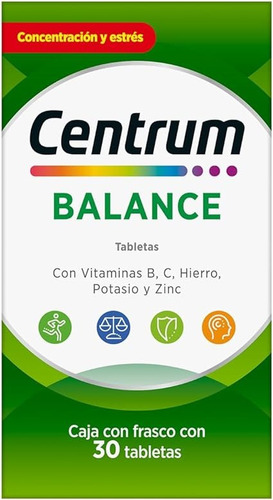 Centrum Balance Multivitamínico 30 Tabletas