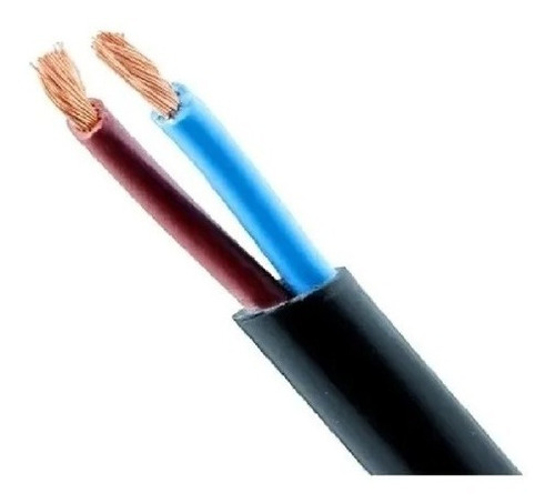 Cable Tipo Taller Bipolar 2 X 6 Mm Pvc Iram Negro 100 Mts