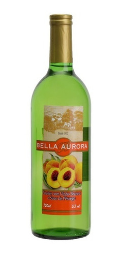 Cooler Vinho Branco C/ Suco De Pêssego - Bella Aurora