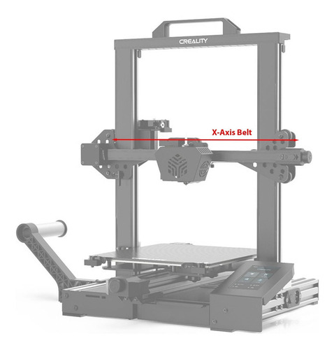 Imagem 6 de 10 de Correia Dentada Gt2 Eixo X Original Creality Ender-3