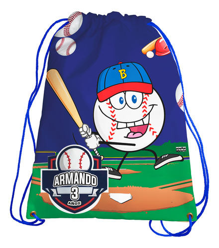 Morralitos Cumple Fiesta Infantil Beisbol Personalizado 10u
