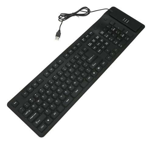 Teclado Plegable Usb De Silicona Ible De 108 Teclas Usb Sile