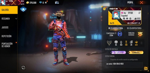 Imagen 2 de 3 de Cuenta Veterana Free Fire