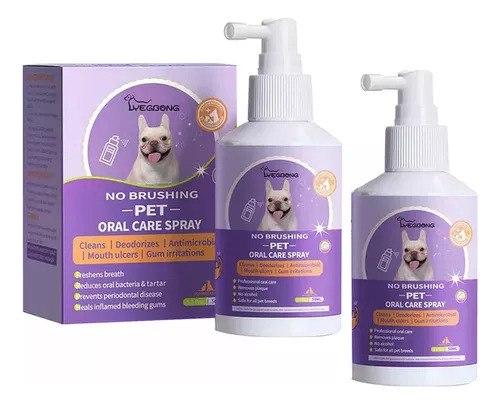 2spray Clean Pet De 50 Ml Para Gatos Y Perros Elimina El 99%