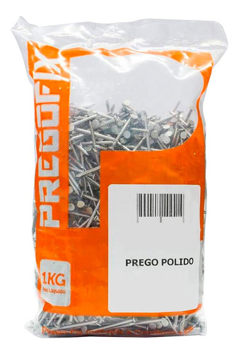 Prego 20x48 C/cabeça Polido 1kg - Pregofix