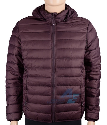 Campera Inflada Mujer Con Capucha Desmontable Impermeable