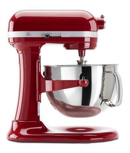 Batidora de pie KitchenAid Pro 600 KSM6583 roja pasión 220 V