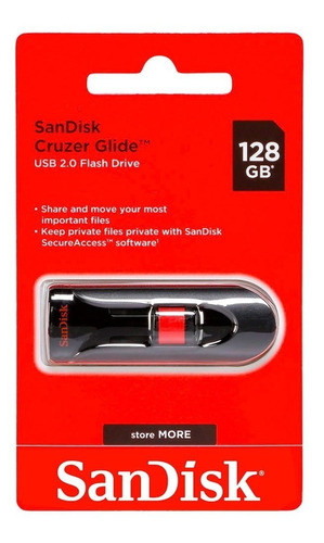 Pendrive 128 Gb Sandisk Cruzer Glide Usb 3.0