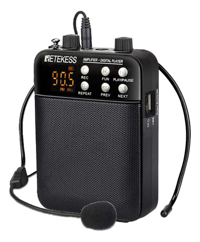 Megáfono Portátil 3w Grabación Radio Fm Mp3 Amplificador Voz