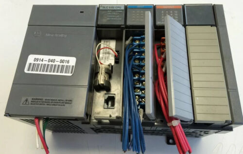 Allen Bradley 1747-l524 Slc 5/02 Cpu,1746-a4,1746-p2,1746-