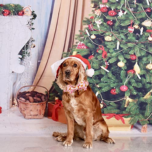 Collar Perro Elegante Con Lazo - Navidad, Ajustable, Perros