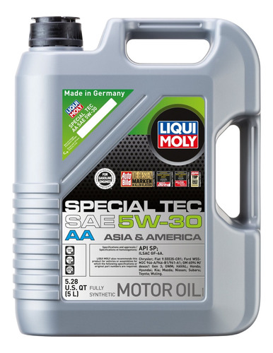 Specialtec 5w30 5lt Aceite Sintetico Para Motores Liqui Moly