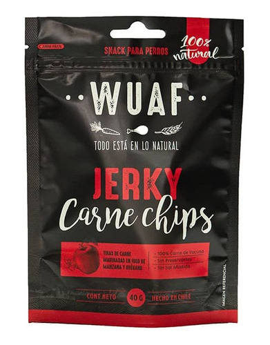 Snack Wuaf Carne Chips 40 Grs