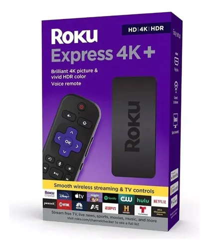 Roku Express 4k+ 2023 Control Por Voz Y Asistente De Google! (Usado)