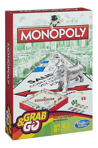 Juego De Mesa Monopoly Versión De Viaje 2 A 4 Jugadores