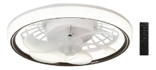 Foco Ventilador Base E27 13 PuLG 5 Aspas 2 Tonos 24w 4 Pzas Luz Blanco Frío