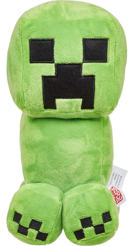 Peluche Creeper Minecraft 20 Cm, Mattel, Suave Y Adorable