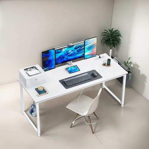 Escritorio Grande Para Computadora Con Tomas Y Puerto Usb 16