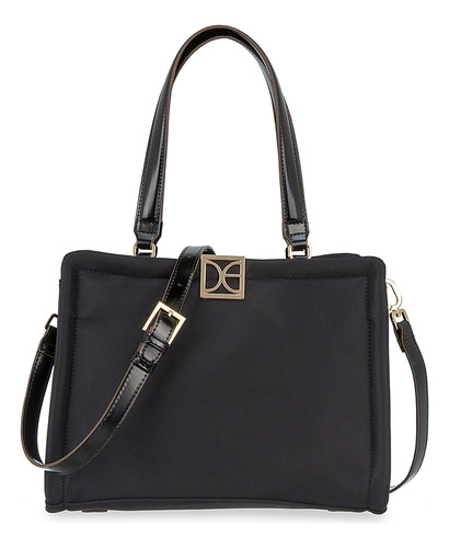 Bolsa Satchel Cloe Llaldemi Grande Color Negro