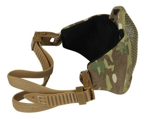 Mascara Airsoft Feasso Fja-122 Multicam Cor Areia/verde