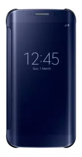 Samsung Clear View Cover Para Galaxy S6 Edge Azul