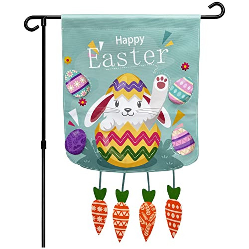Bandera De Jardín De Conejo De Pascua Feliz Huevos De ...