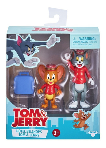 Tom Y Jerry - Pack De 2 Figuras Hotel Bellhops