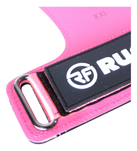Par Calleras Sin Magnesio Hand Grips Runfit Ultra Crossfit Color Rosa Talla Xxl
