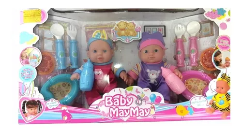 2 Muñecos Bebe De Juguete Con Accesorios Bebes Y Niños