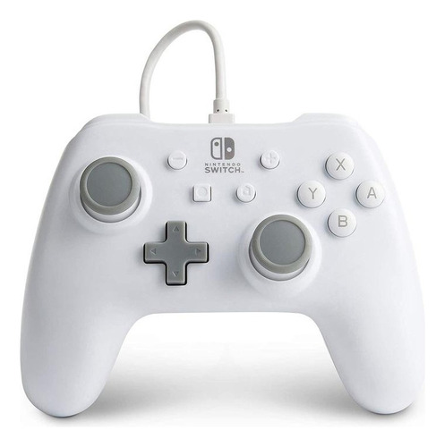 Joystick Nintendo Switch Powera Cableado Blanco