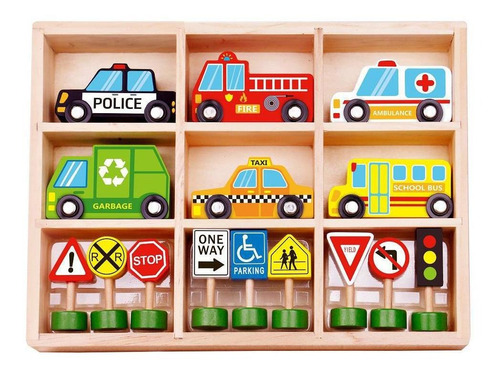 Carrinhos E Placas De Transito - Tooky Toy