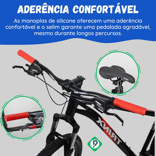 Imagem 6 de 8 de Bike Trinx M100 Max 19 Shimano Tourney Freio Disco Mecânico
