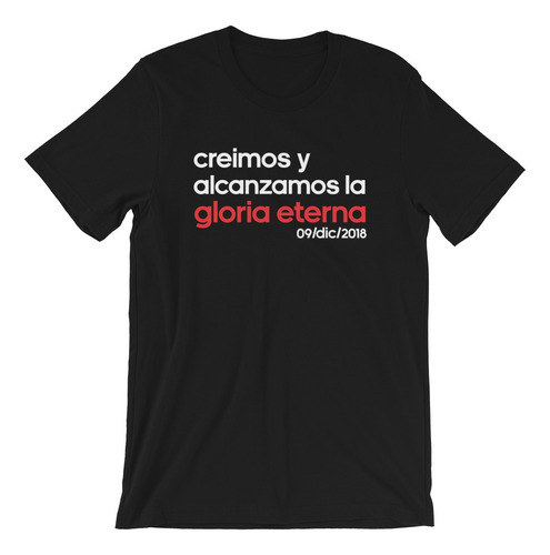 Remera Algodón River Plate Creimos Y Alcanzamos La Gloria