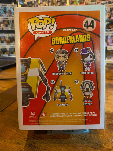 Funko Pop Claptrap # 44 Borderlands (Usado)