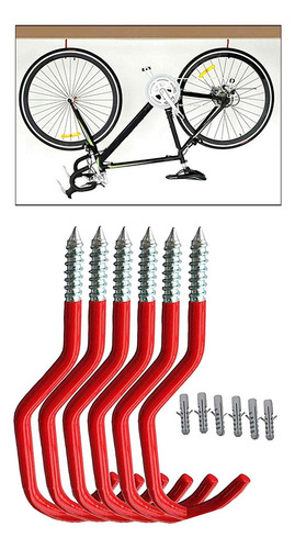 6 Ganchos Para Bicicletas Colgadores Para Colgar En El