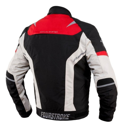 Imagen 3 de 5 de Campera Moto Protecciones Abrigo Four Stroke Warrior Tmr